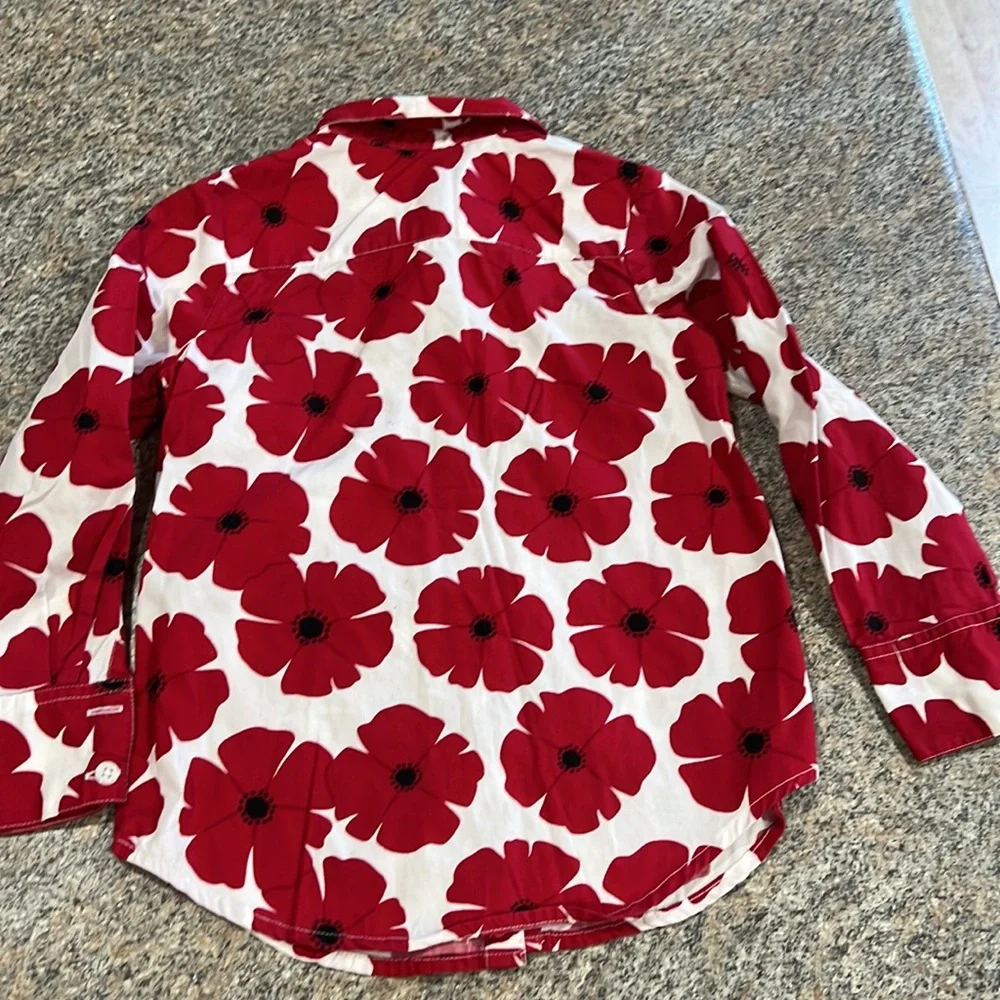 Gymboree poppy, button-down shirt, size 7
